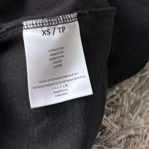 FEAR OF GOD ESSENTIALS Black Bonded Long Sleeve T-Shirt Sz XS OVERSIZED - Picture 7 of 7